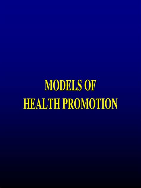 Image result for Health Promotion Model Applications