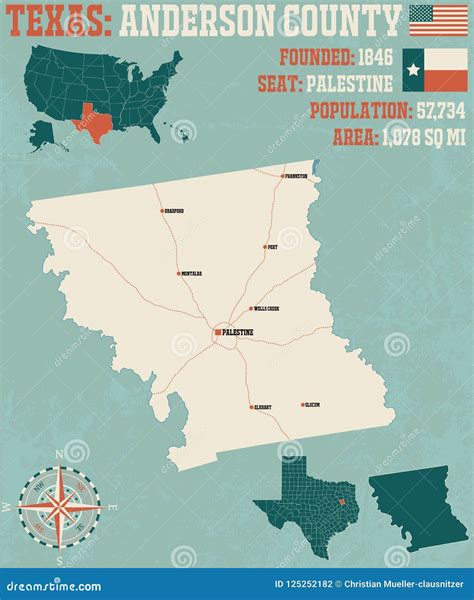 Anderson County Tx Map