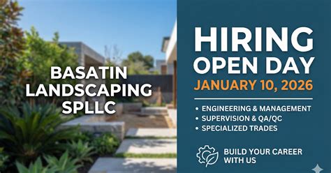 Basatin Landscaping SPLLC Walk-In Interviews - January 2026 | for ...