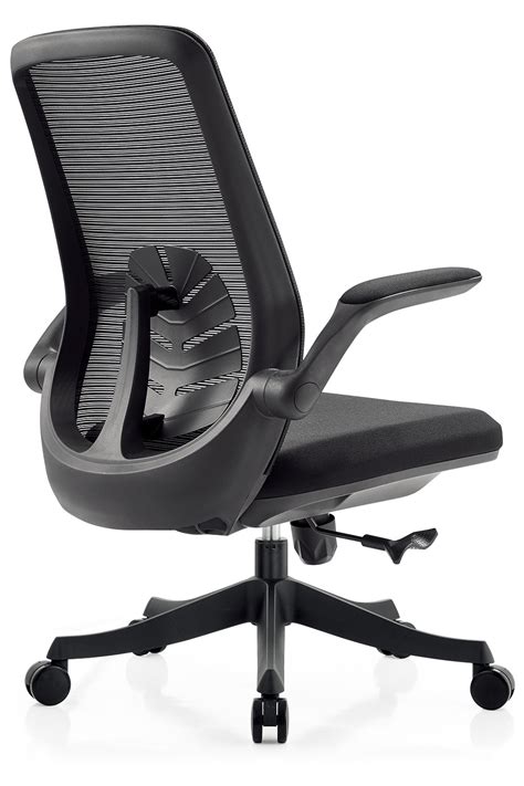 Noel Executive Mid Back Office Chair with Nylon Base - Black