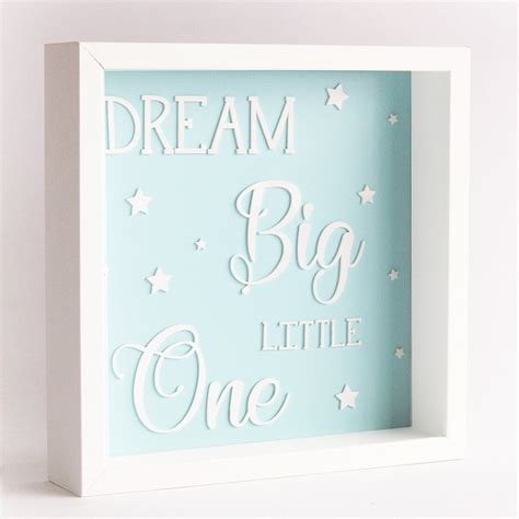 Dream Big Little One Frame - Blue – The Tiny Trove