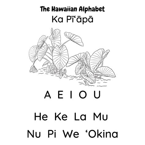 The Hawaiian Alphabet (worksheet Activity) - Etsy