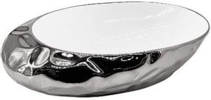 Shaurya Silver Lining: Elegant White Interior Washbasin Table Top Basin ...