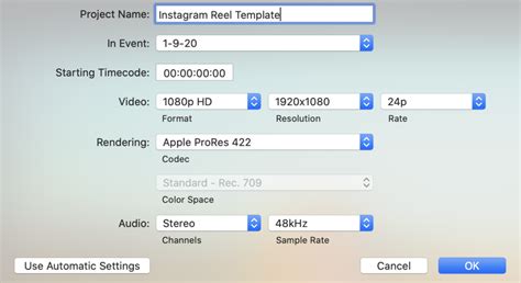 Final Cut Pro ProRes Setting 的图像结果