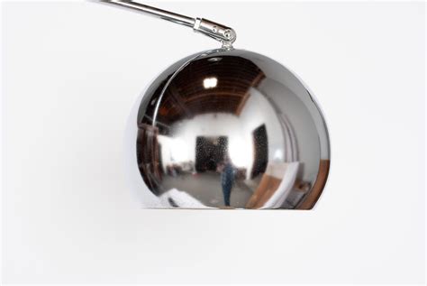 Lot - MCM CHROME ARC FLOOR LAMP
