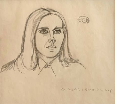 Alex Katz, Studies of Caroline I, original drawing - pencil on paper, 7 ...