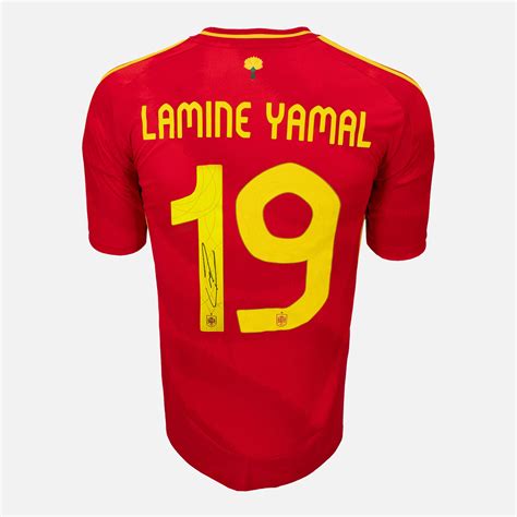 Lamine Yamal Signed Spain Shirt Euro 2024 Home [19]