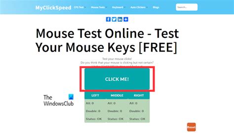 Image result for Mouse Tester Click