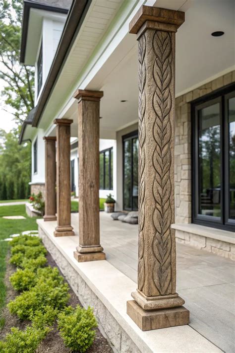20+ Inspiring Modern Front Porch Column Ideas
