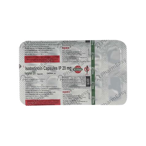 Isopex 20 MG Capsule (10): Uses, Side Effects, Price & Dosage | PharmEasy