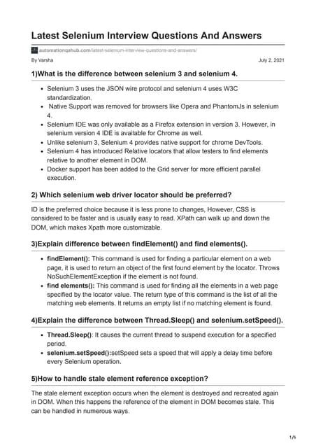 Image result for HackerRank Selenium Questions and Answers