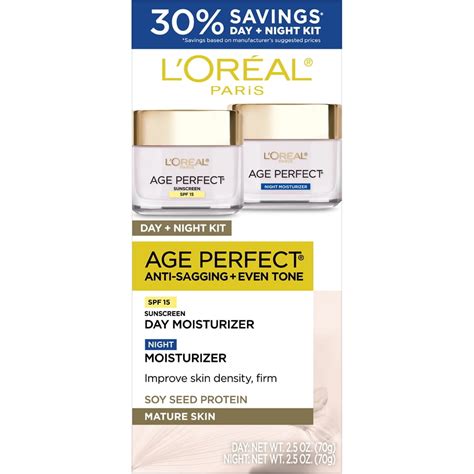 Buy LOreal Paris Age Perfect Anti-Sagging Day Night Cream, SPF 15, 2 ...