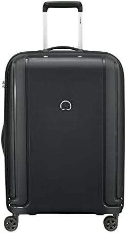 Delsey Polycarbonate 55 cms Black Hardsided Cabin Luggage (Comete ...