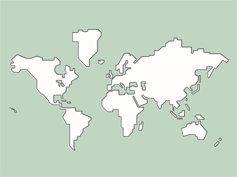 Plain World Map Simple 的图像结果