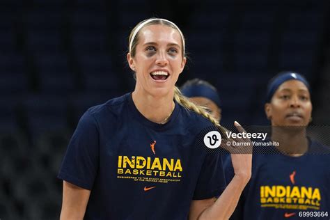 Indiana Fever guard Lexie Hull (10) warms up with two black eyes before ...