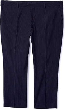 Buy Adolfo Men's Blue Tone Herringbone Portly Flat Front Micro Tech ...