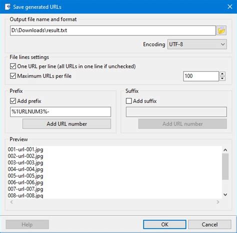 Saved URL Files 的图像结果