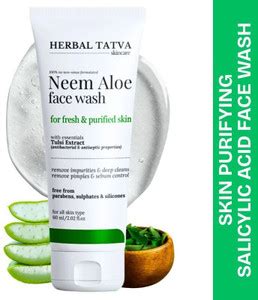 Herbal Tatva Salicylic Acid Neem Aloe Oil Control Face Wash - Price in ...