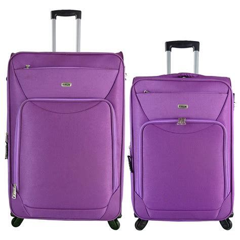 Timus Uppbeat Spinner purple Set of 2 Check-in Luggage 65 & 75cm 24 ...