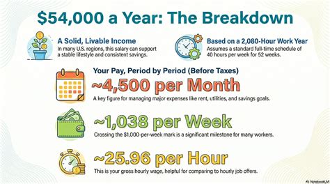 $54,000 a Year Is How Much an Hour? (Net vs Gross Pay)