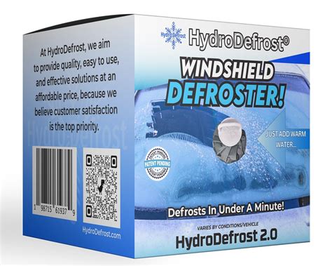 HydroDefrost 2.0 - Windshield Defroster & Ice Remover | Fast De-Icing & Defrost for All Vehicles