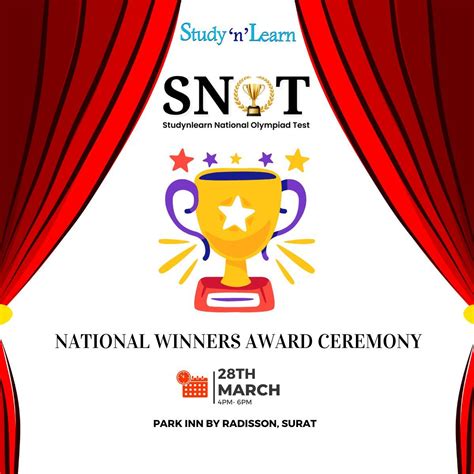 National Winners Award Ceremony, Park Inn by Radisson, Surat, 28 March ...