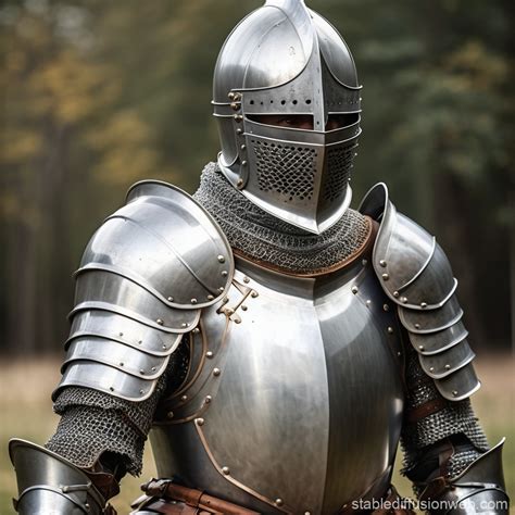 Knight in Full Plate Armor with Two-Handed Sword | Stable Diffusion Online
