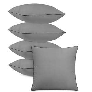Buy GIGLICK Premium Soft Grey Fluffy Hollow Fibre Sqaure Cushions for ...