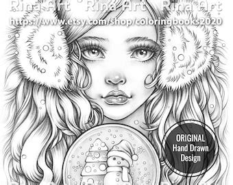 Buy Christmas Coloring Page Printable Adult Colouring Pages Book ...