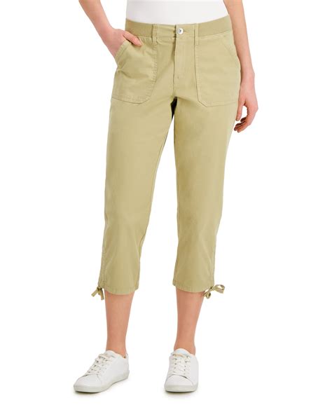 Style & Co Petite Utility Capri Pants Costa Rica Sand 16P - Walmart.com