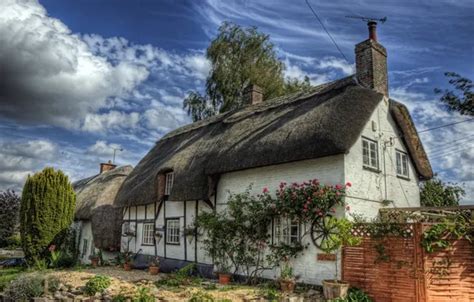 Wallpaper the city, photo, tree, the fence, England, HDR, home ...