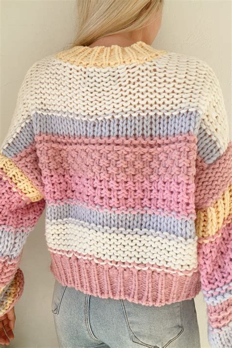 Calloway Chunky Knit Sweater - S/M | Knit fashion, Chunky knitting ...