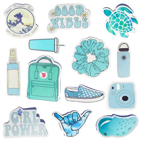 Vsco Stickers Water Bottle Stickers Vinyl Cute Aesthetic Waterproof ...