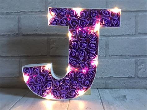 Purple Letter J