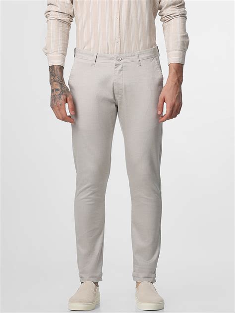 Buy Light Grey Printed Ankle Length Trouser from Twills – TwillsIndia
