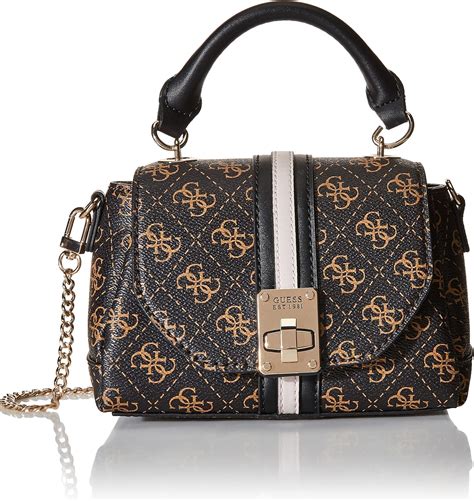 Buy GUESS Kasinta Mini Top Handle Flap, Brown Multi Online at Lowest ...