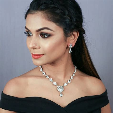 Silver Necklace Sets online for Women | Silver Linings Filigree ...