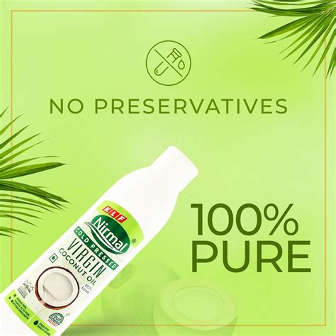 KLF Nirmal Cold Pressed Virgin Coconut Oil 250 ML Bottle