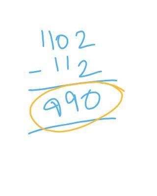 .When we subtract 1102 by 112 we get: binary system - Brainly.in