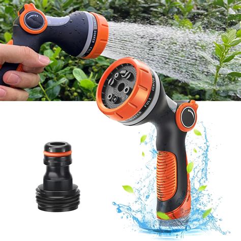 Hose Pipe Spray Gun Garden - Watering Hose Spray Gun 10 Adjustable ...