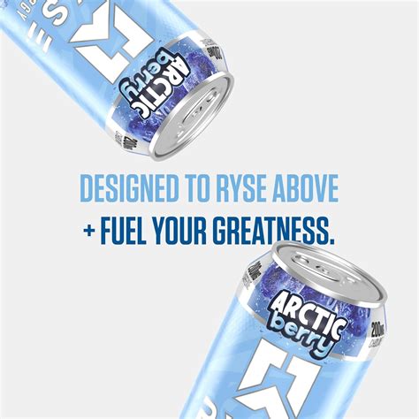 RYSEUpSupplements RYSE Fuel Energy Drink - Arctic Berry - Sugar Free ...