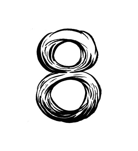 Image result for Number 8 Drawing