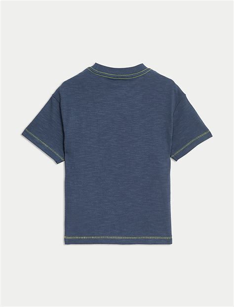 Buy Pure Cotton Japan Rally Graphic T-Shirt (2-8 Yrs) at Marks & Spencer