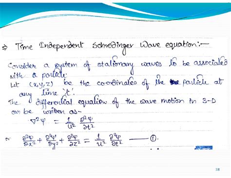 Time indepandent Schrodinger equation - Time Independent schrodinger ...