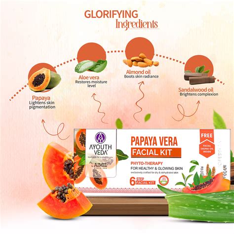 Papaya Facial Kit for glowing skin |Best facial kit for skin whitening ...