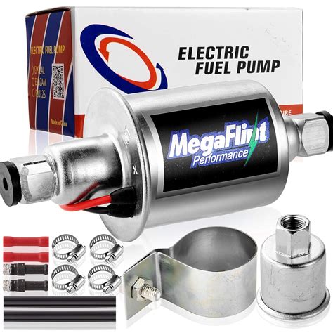 Megaflint E8012S Universal Electric Fuel Pump Low Pressure 5-9 PSI 12V ...