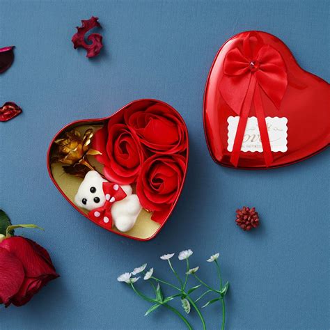 Buy eCraftIndia Combo Set of 8 Love Post Cards, Gold Red Rose, Wooden ...