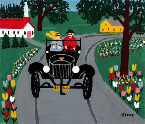 Model T Ford - Maud Lewis - Folk Art Painting by Maud Lewis | Buy ...