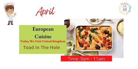 Kids (4-14) In-Person Cooking Class- English Toad in a Hole, Junior ...