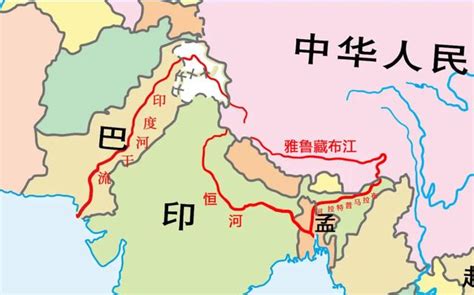 雅鲁藏布江地图全图_万图壁纸网